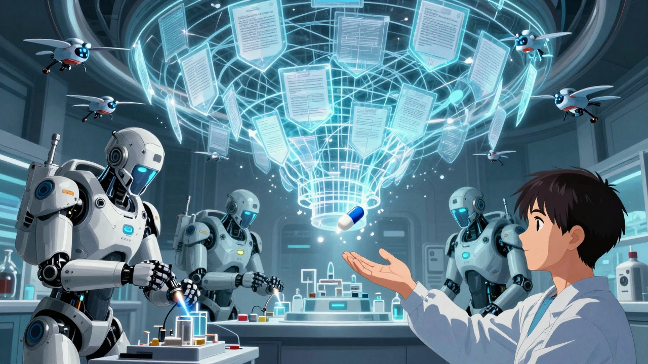 Robotic surgeons build a biosimilar while a web of patents crushes smaller innovation machines.